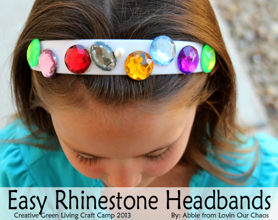 Craft Camp Day 4: How to Make Rhinestone Headbands
